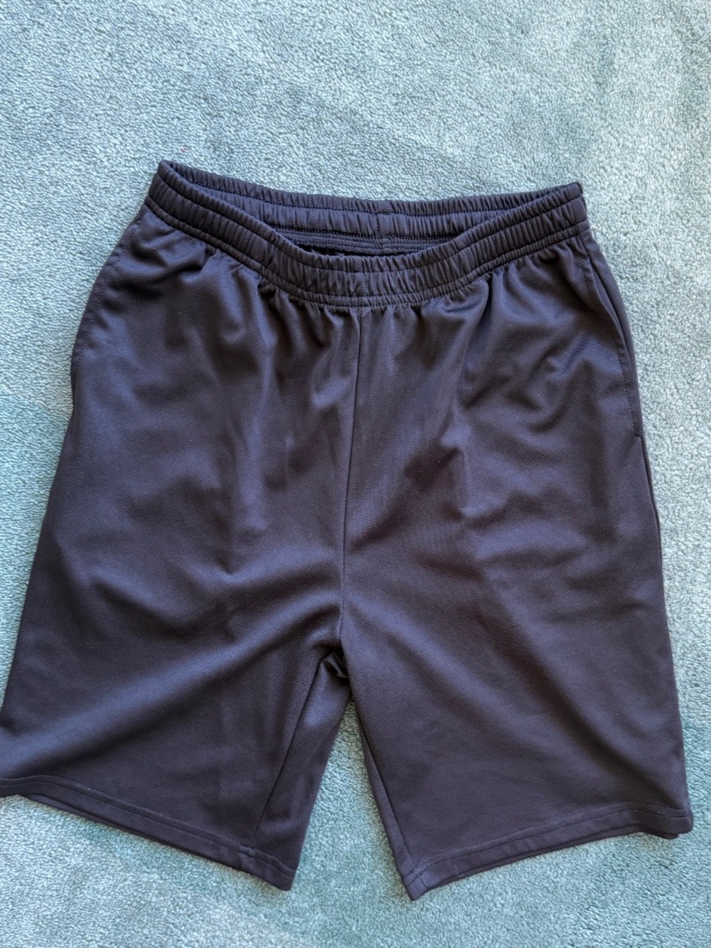 Boys Black Athletic Shorts Size 16 | Elastic Waist Performance Activewear